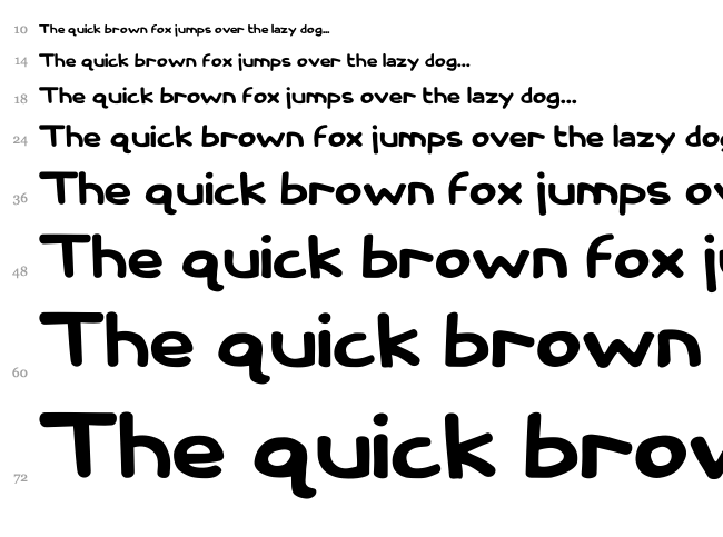 Cassini Marker font waterfall